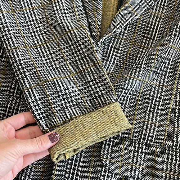 Liverpool Novelty Boyfriend Knit blazer in plaid, XS - Like New - Picture 3 of 8
